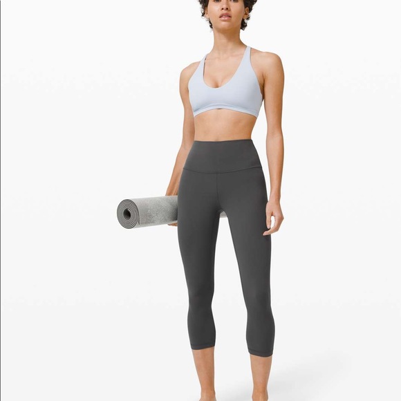 Lululemon Align High Rise Crop 21” size 12 Graphite Grey GGRE - Picture 9 of 10